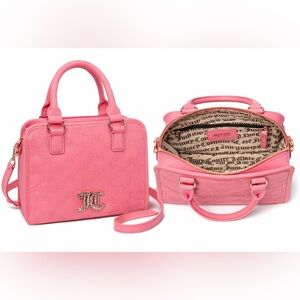 Juicy Couture Pink Satchel with Logo Detail